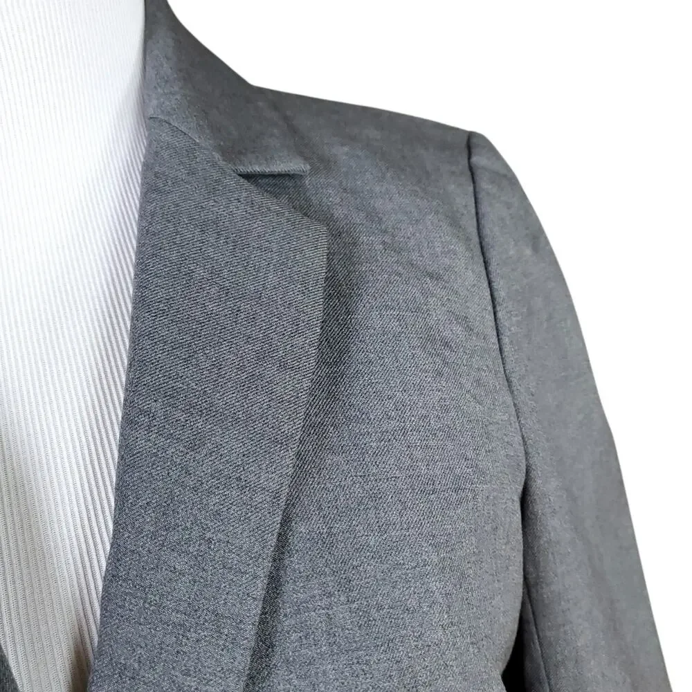J. Crew Gray Preppy Ivy League Blazer Jacket Super 120s 100% Wool 23346 Sz 2